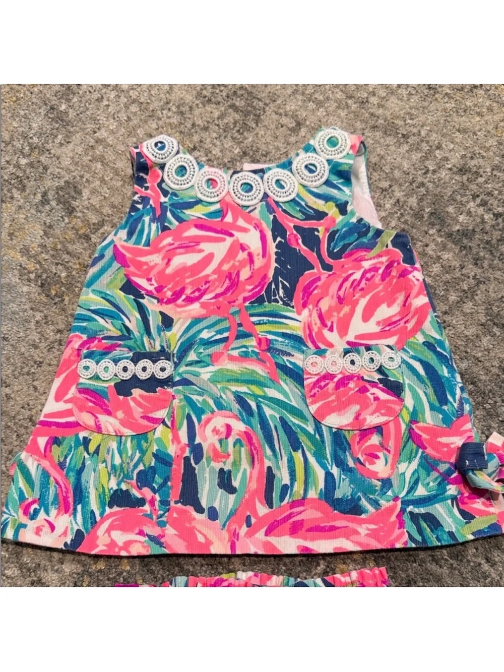 Lilly Pulitzer Pink & Blue Floral Tank Top with Matching Bloomers